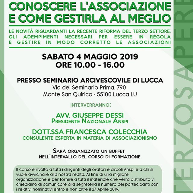 COME CONOSCERE L’ASSOCIAZIONE E GESTIRLA AL MEGLIO