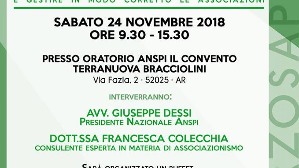 Corso di Formazione a Terranuova Bracciolini